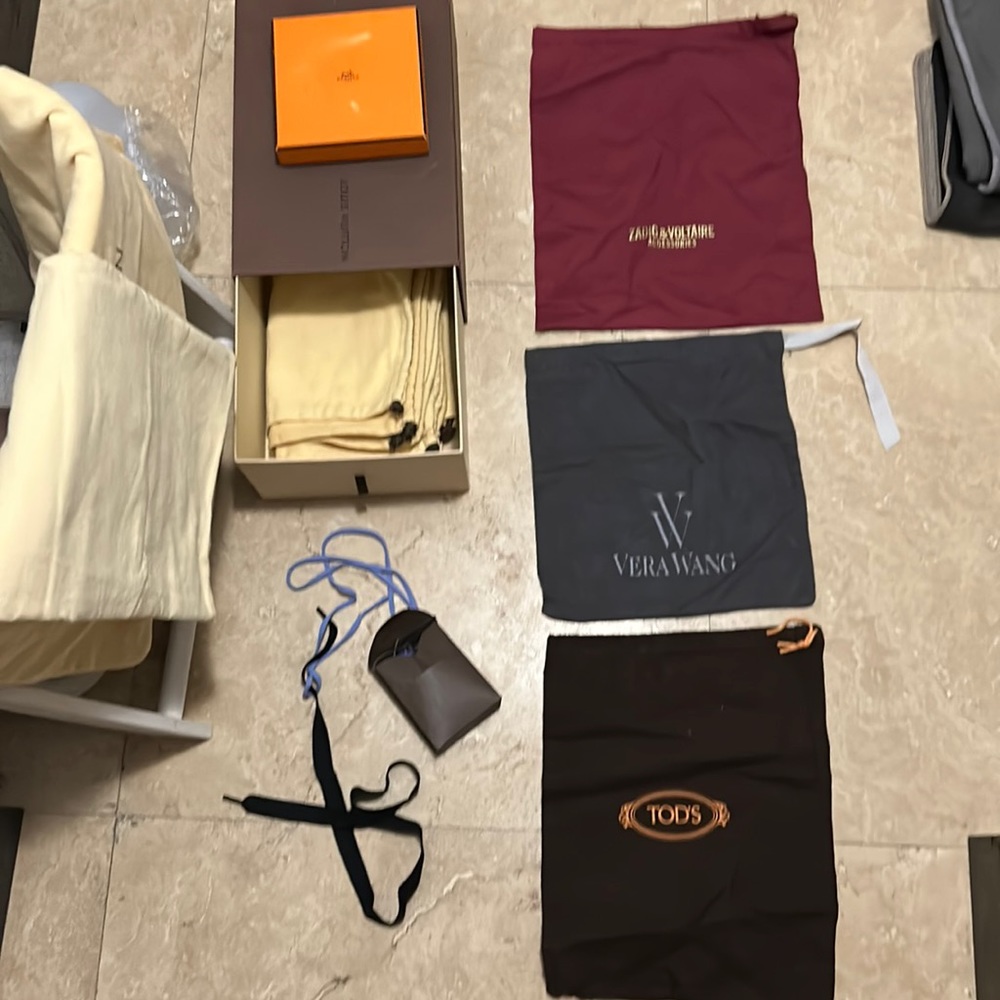 3 designer dust bags - like new